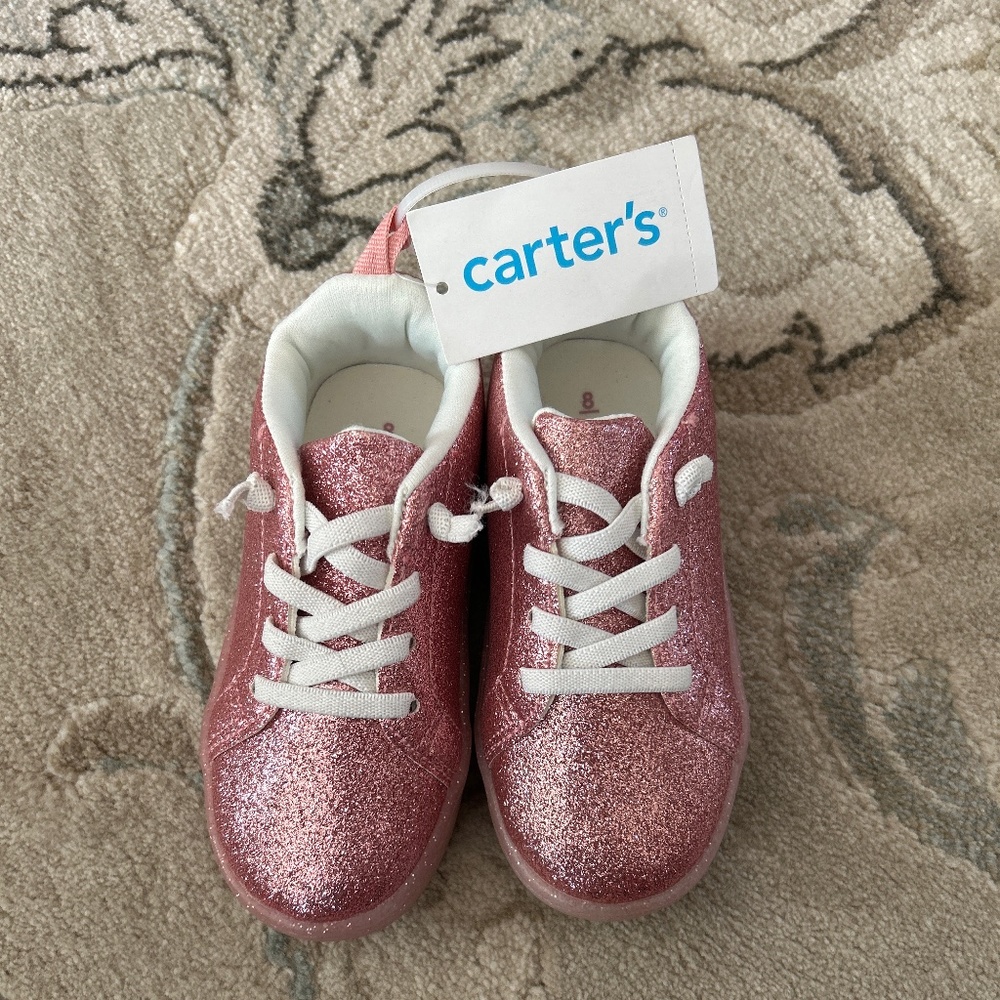 Pink glitter shoes